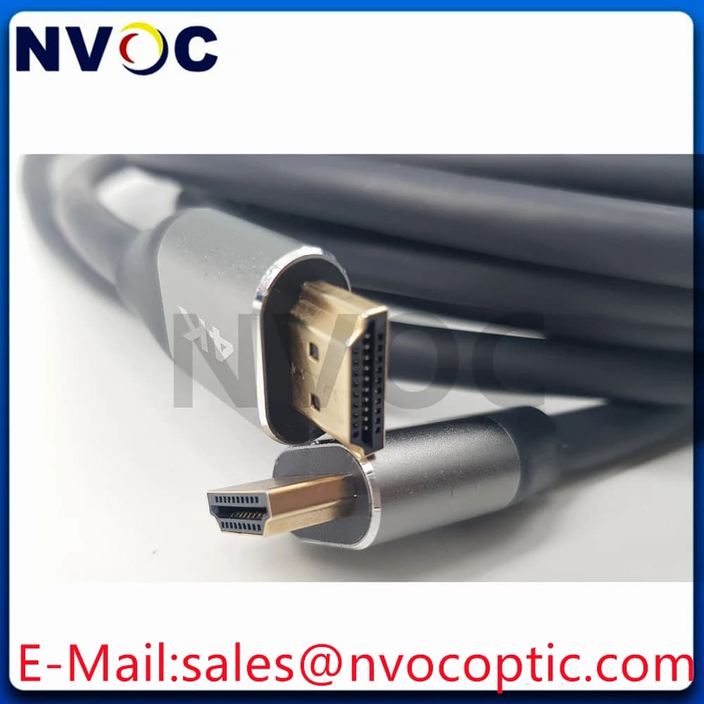HDMI 2.0 5M AOC Cable,High Speed 18Gbps 4K 60Hz AOC HDMI-2.0 Fiber Optic Cable 10M 15M HDMI Hybrid Cable With HDMI-DVI Adaptor