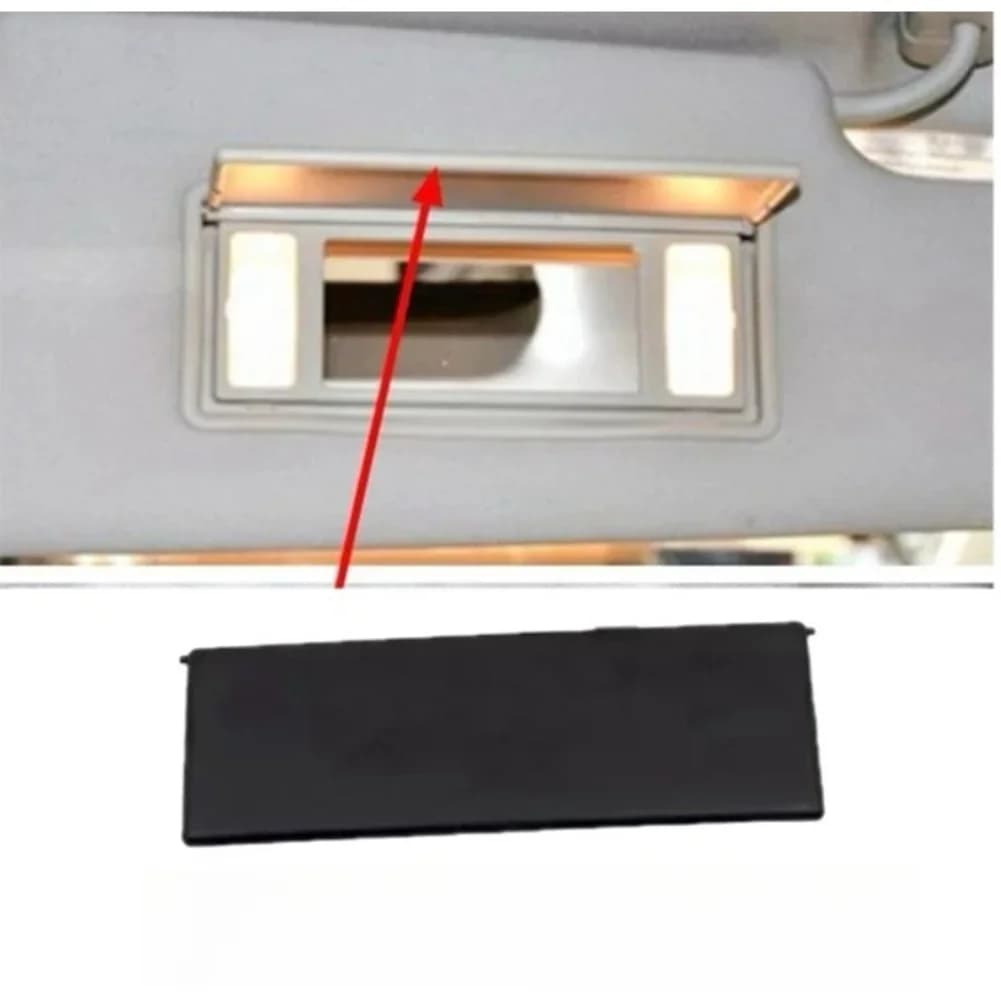 Copertura Specchietto Parasole per Ford Focus 2012 2013 2014 2015 2016 2017 2018 con Strato di Diffusione Luminosa Integrato
