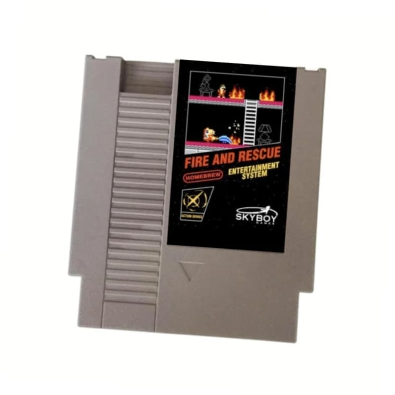 Cartuccia di gioco Fire and Rescue per console FC / NES Scheda per videogiochi da 60 pin / 72 pin