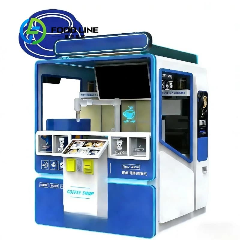 Custom Cold and Hot Coffee Automatic Distributor With Coin Payment Function