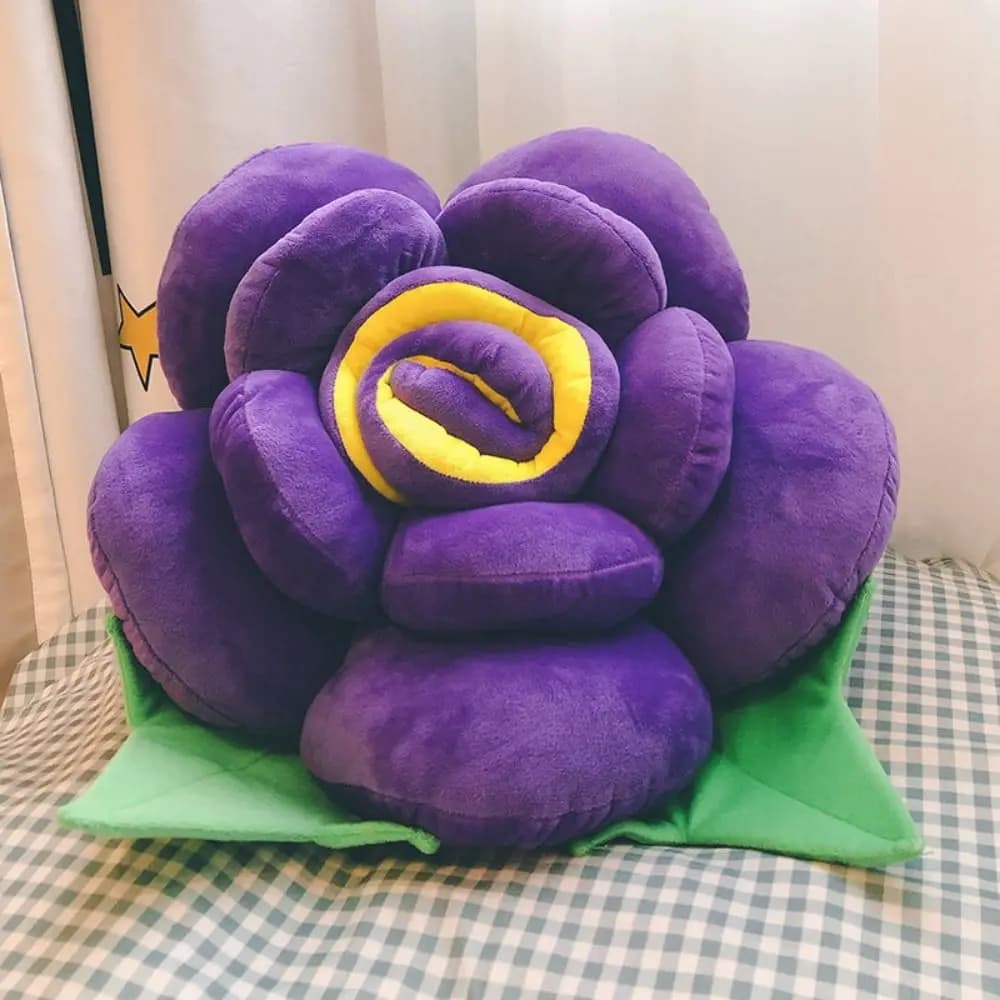 Romantici cuscini rosa 3D Cuscini a forma di fiore stile INS Cuscino morbido di grandi dimensioni Decorazioni per la casa