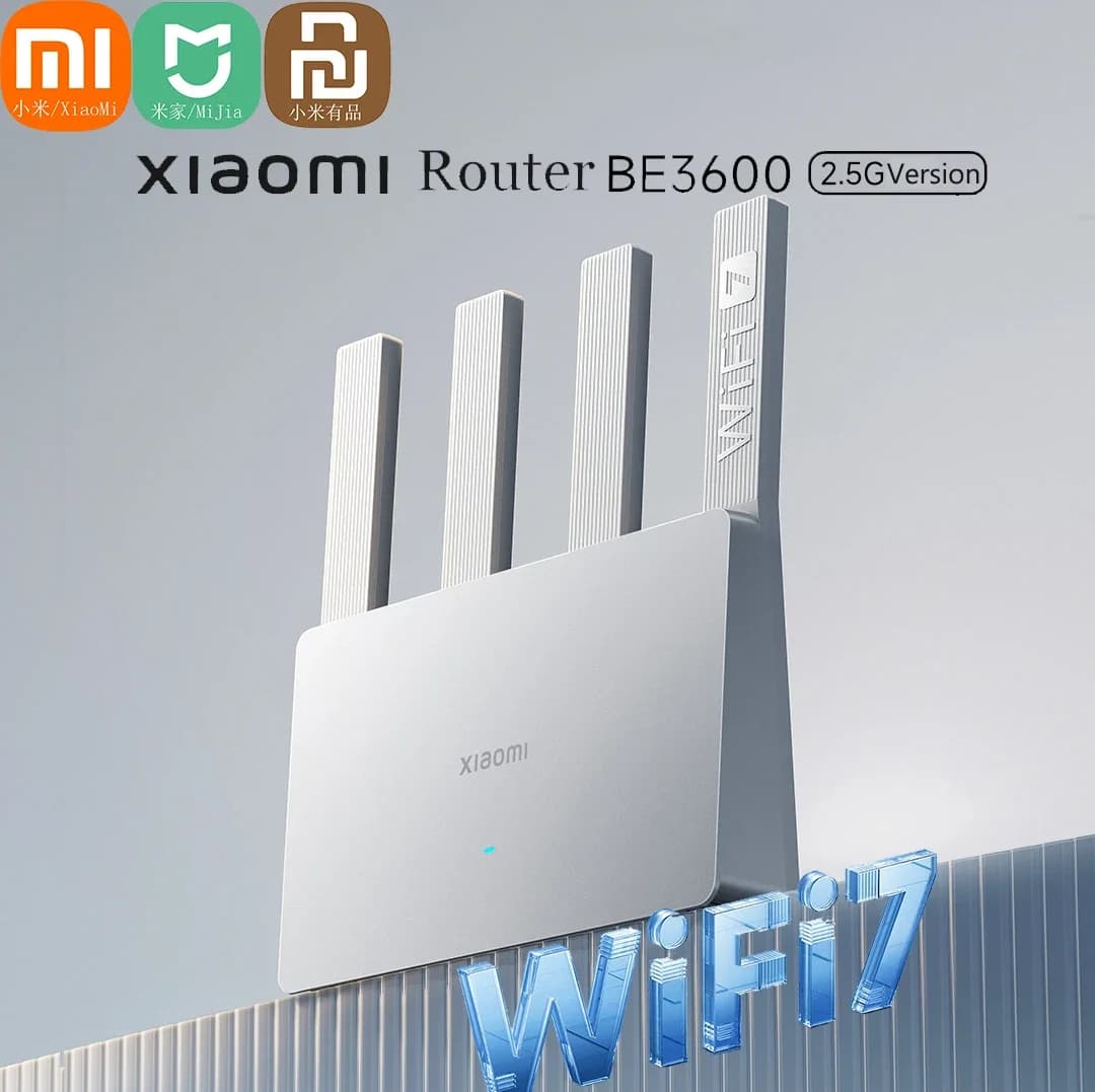 Xiaomi Mijia Router BE3600 MLO Dual-Band WiFi7 IPTV 2.5G Ripetitore porta Ethernet di fascia alta Accelerazione di giochi di rete VPN Mesh