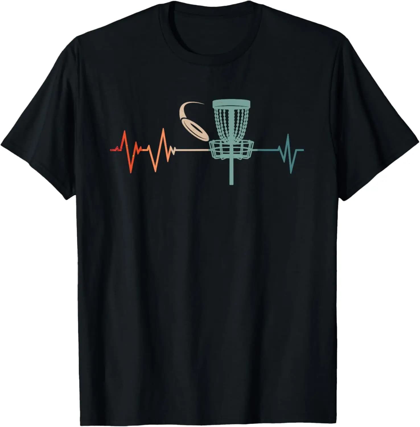 Great Disc Golf Heartbeat Gift T-shirt definitiva T-shirt grafiche stampate personalizzate T-shirt vintage personalizzabili Camisas