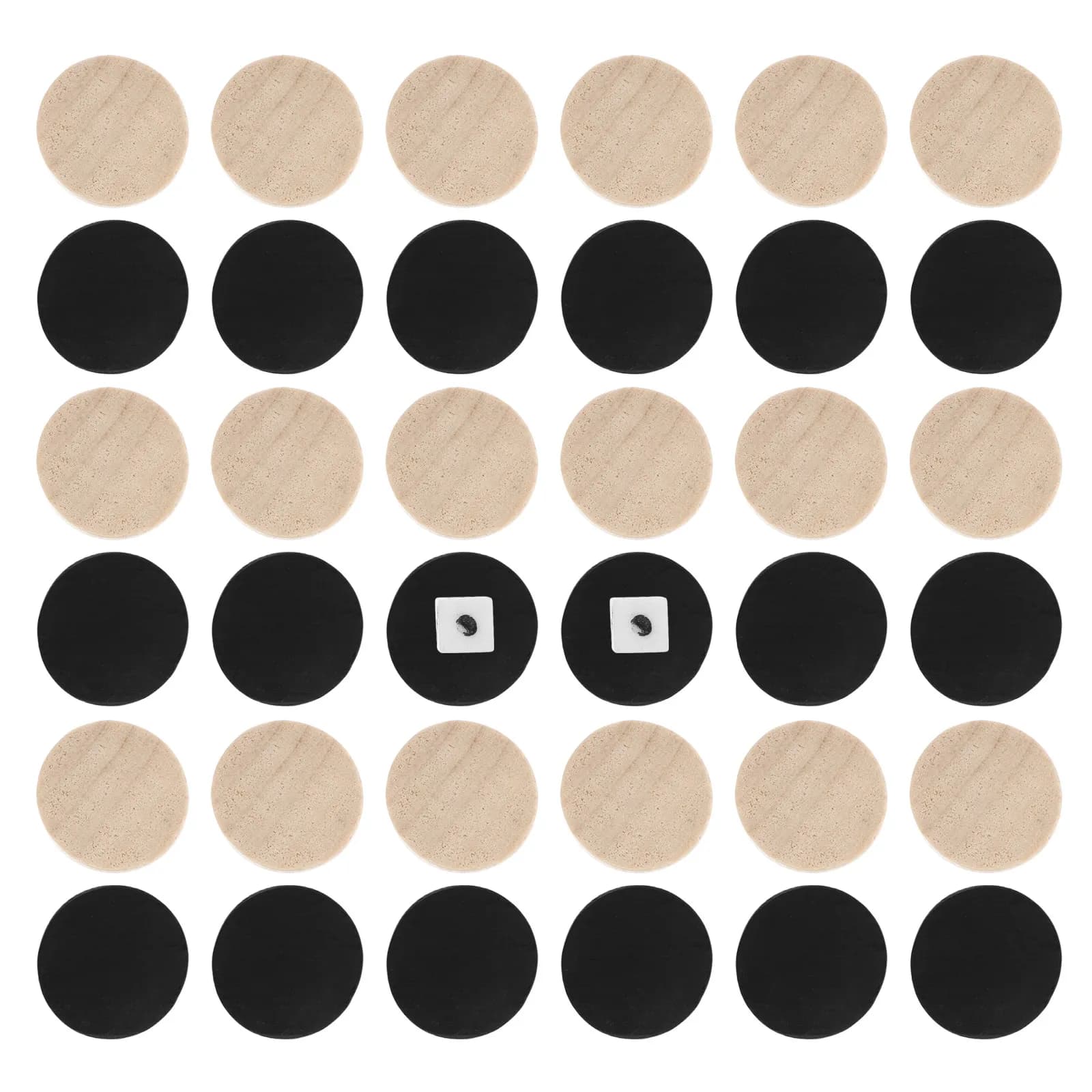 Set di 30 Pezzi in Legno per Dama, Scacchi e Backgammon, Accessori per Giochi da Tavolo, Set di Ricambio Leggero e Facile per l'Apprendimento dei Bambini