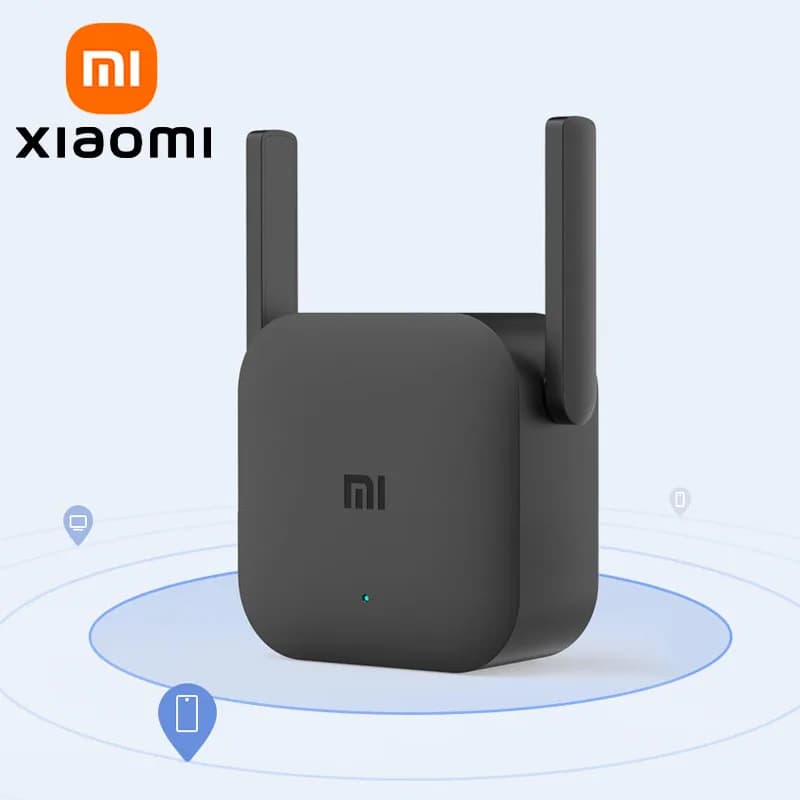 XIAOMI WiFi Repeater Pro, ripetitore WiFi da 300 Mbps, amplificatore di segnale wireless a doppia antenna da 2,4 GHz, versione CN con adattatore