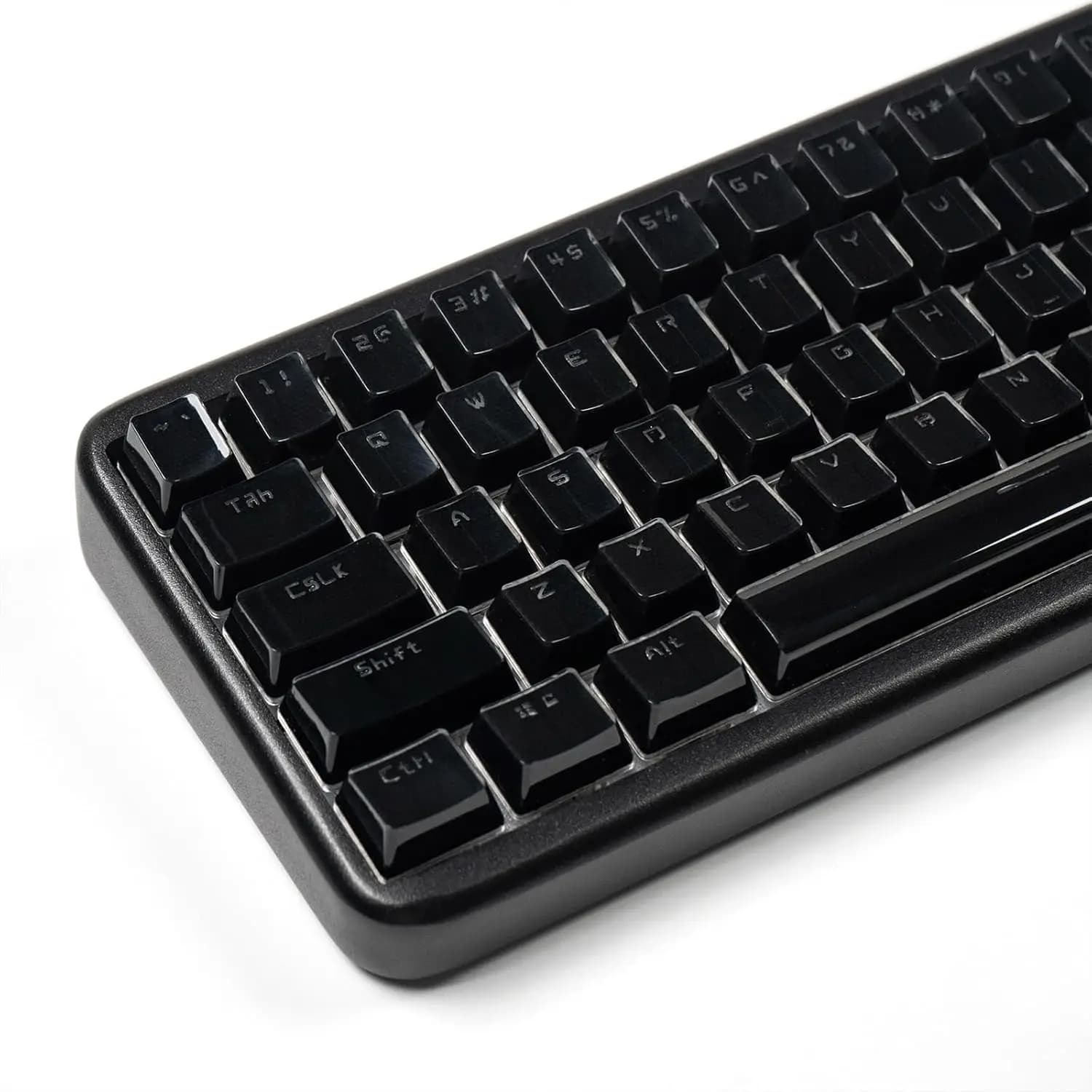 134 Key Custom Shine Through Keyboard Caps Set Translucent Key Caps for 61/68/84/87/98/100 Cherry MX Keyboard Mechanical