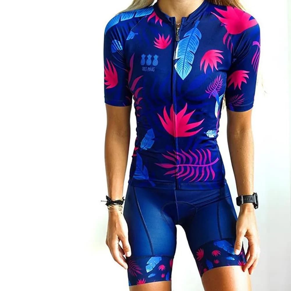 Women's Cycling Summer Set: T-shirts and Shorts with Bretelle 9D MTB, Short Sleeve Bicycle Clothing, Complete Maillot Conjunto Ropa Cycling