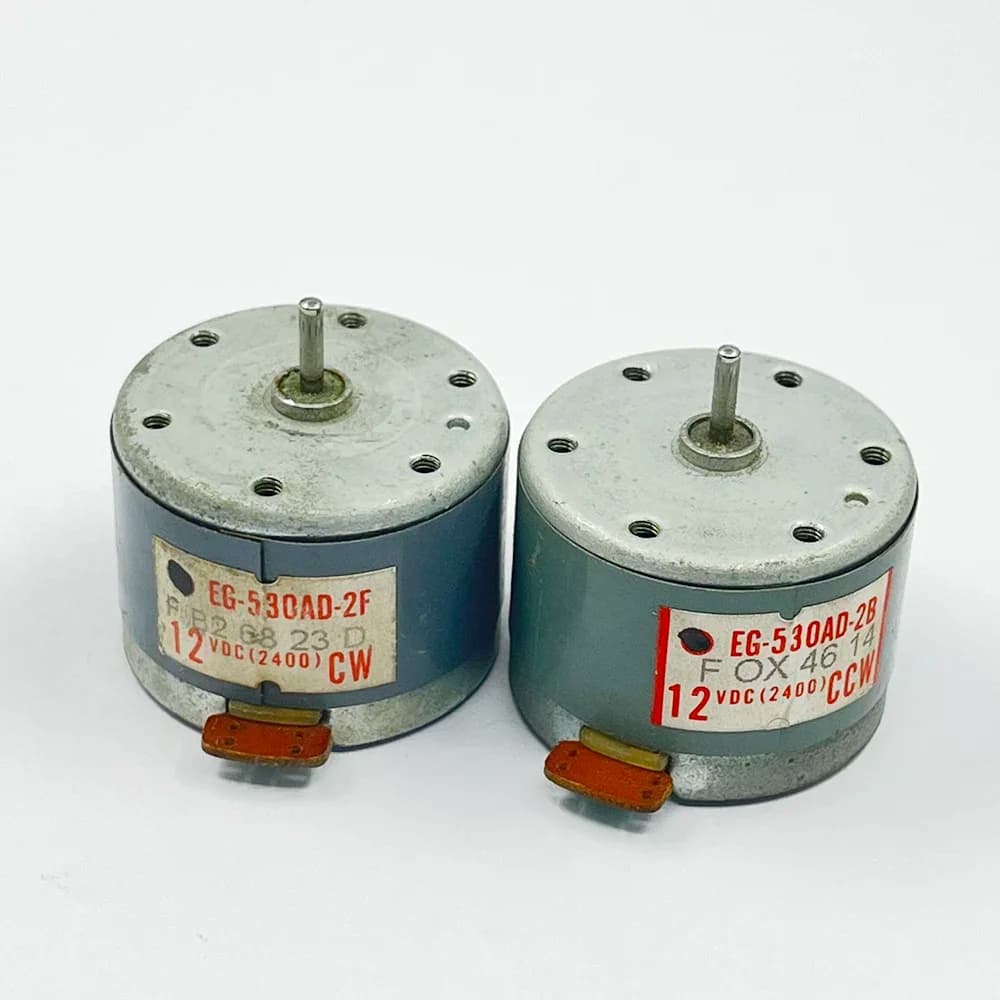 EG-530AD-2B/2F CCW/CW motore DC 12V 2400RPM Micro Mini 35mm motore mandrino rotondo per lettore registratore Audio ponte nastro cabestano