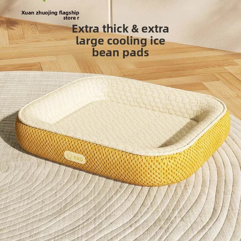 Nuova Cuccia per Cani Ice Bean, Tappetino Rinfrescante Estivo, Cuccia per Auto, Cuccia Universale Quattro Stagioni, Forniture per Animali Domestici, Comodo Letto per Cani