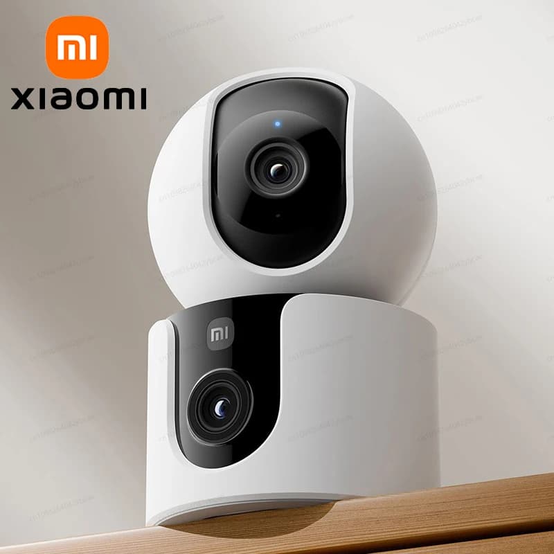 XIAOMI Smart Camera C300 Versione doppia fotocamera, 360 ° WiFi da 3 MP 6, baby monitor di sicurezza domestica, telecamera per animali domestici, versione cinese con adattatore