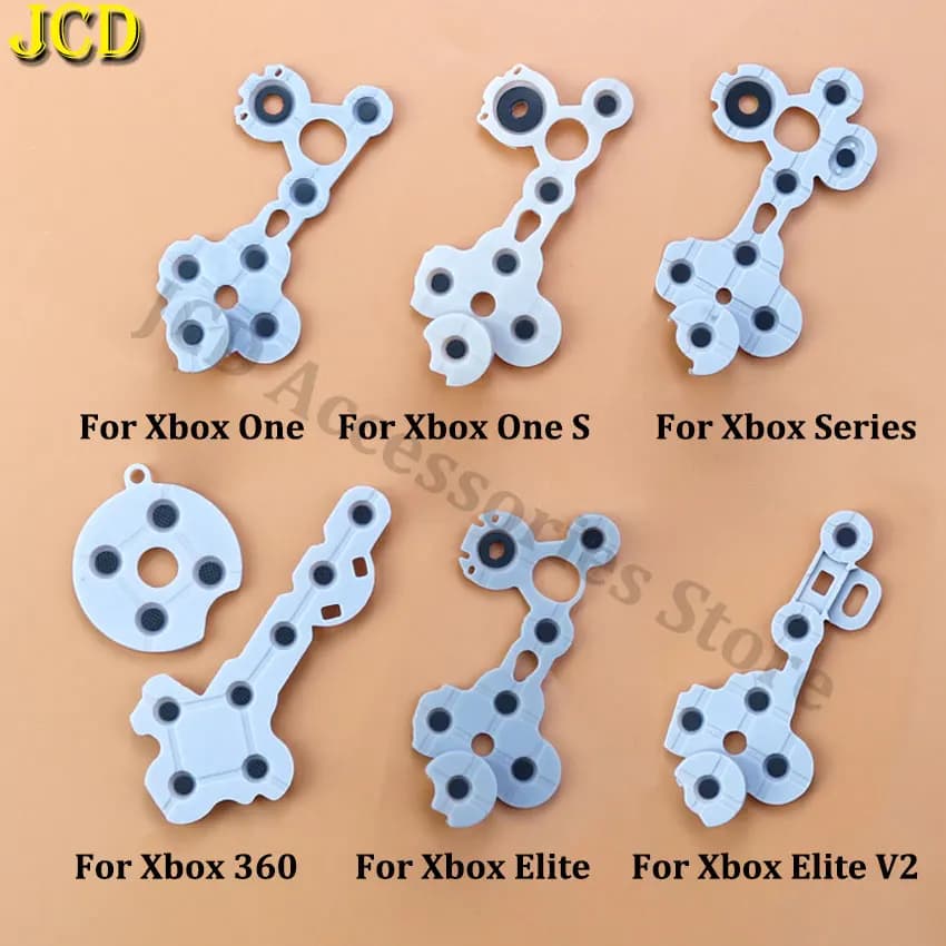 JCD 1 Pezzi Pulsante In Gomma Conduttiva Per Microsoft XBox 360 One Slim Elite 1 2 Serie XS Controller D-pad Chiave di Contatto di Riparazione