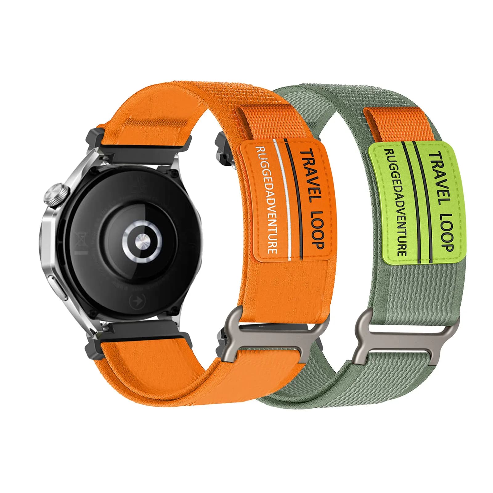 2 cinturini in nylon con velcro per Huawei Watch GT 3 Pro/GT 3/GT 2 Pro/GT 2E/GT/GT 2/GT 4/GT 5 Pro/GT 5/GT 6 Pro/GT 6 46mm