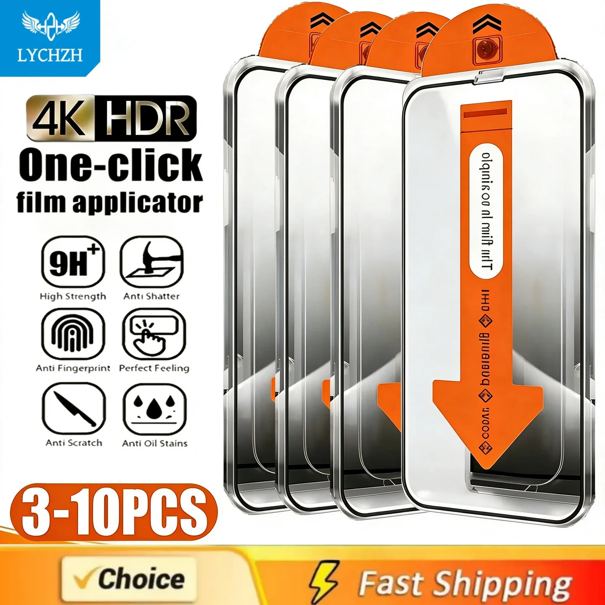 3-10PCS Dust Free Installation HD For Samsung S25 S24 S23 S22 S21 S26 Plus Ultra Screen Protector Tempered Glass