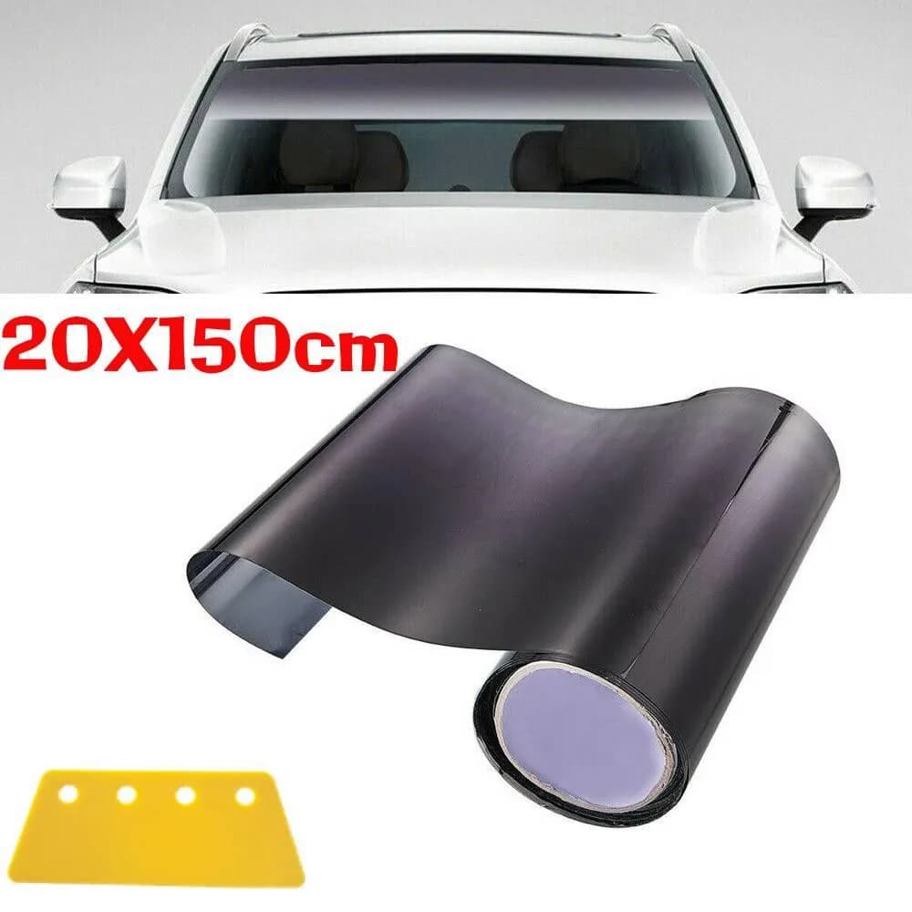 1 pz 1.5 m auto visiera parasole striscia pellicola tinta parabrezza anteriore ombra banner accessori vetro per auto tinta solare pellicole per finestre protettive