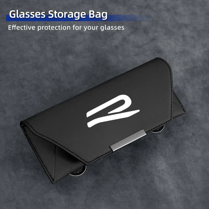 Car Glasses Case Leather Sunglasses Storage Clip For VW R Magotan Passat Tiguan Scirocco Golf 5 7 Polo Jetta Sagitar
