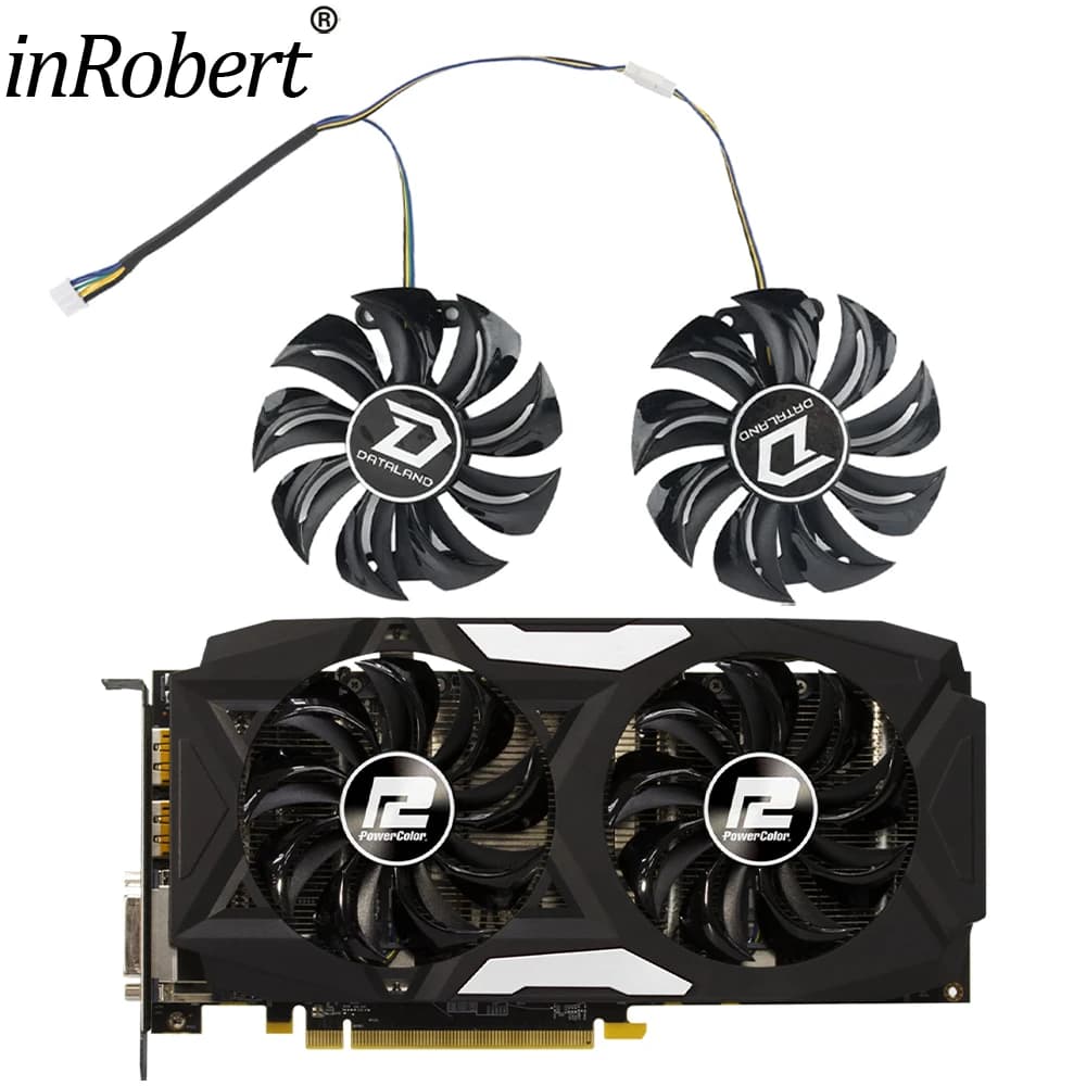 GA91S2U PowerColor Red Devil RX580 GPU Cooler Ventola di raffreddamento per Radeon Red Dragon AX RX 480 470 580 Schede video come ventola di ricambio