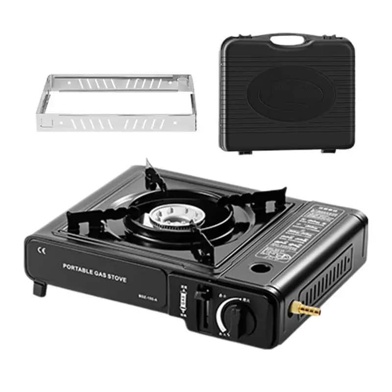 Portable camping stove Portable camping grill Single burner Small heat-resistant heater for backpack Hiking Patio Field fire