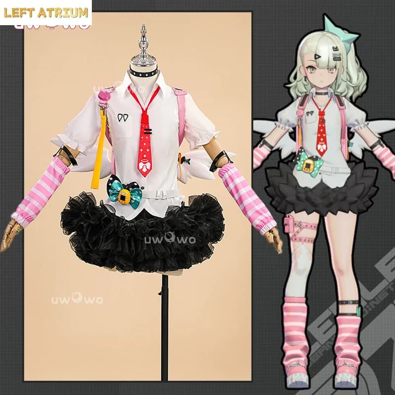 UWOWO Collab Series: Costume Cosplay Zenless Zone Zero ZZZ Chinatsu Remiel Angels of Delusion con Borsa, Costume di Halloween