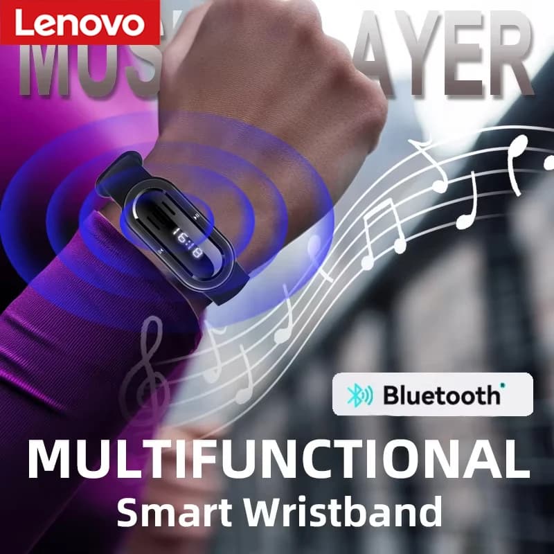 Lenovo Wireless wristwatch Bluetooth Mini speaker Bluetooth 5.3 Calls in speaker Multifunctional watch Sleep help Outdoor sports