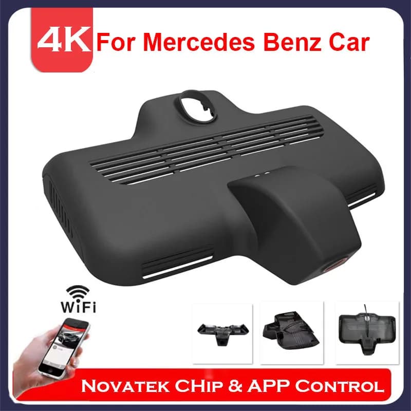 Telecamera da cruscotto WiFi 4K UHD stile OEM per Mercedes Benz GLC x253 250d c253 250D 4MATIC, AMG C43 C63 2016 2018 2019 2020 per APP