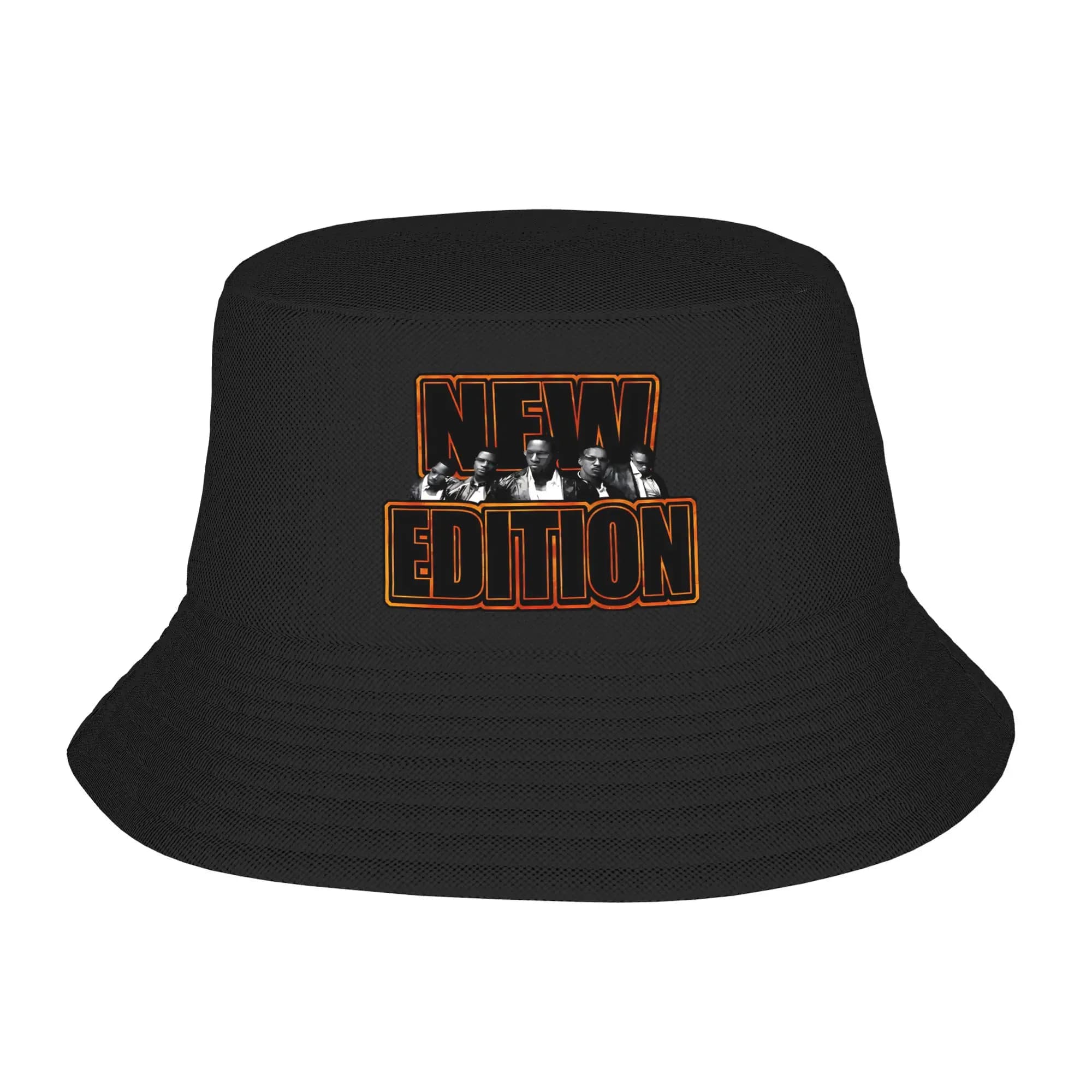 Jodeci NEW EDITION Bucket Hat Streetwear Fisherman Caps For Couple Casual Hunting Sunscreen Hats Portable Design Cap