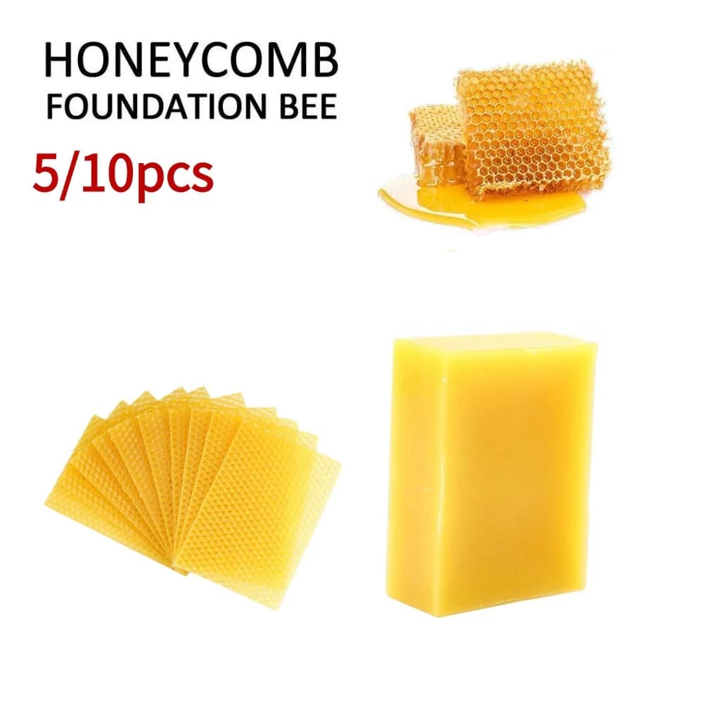Fondotinta a nido d'ape giallo cornici per cera per alveare cornici per fogli di Base cornici per fogli di cera d'api al miele attrezzature per l'apicoltura