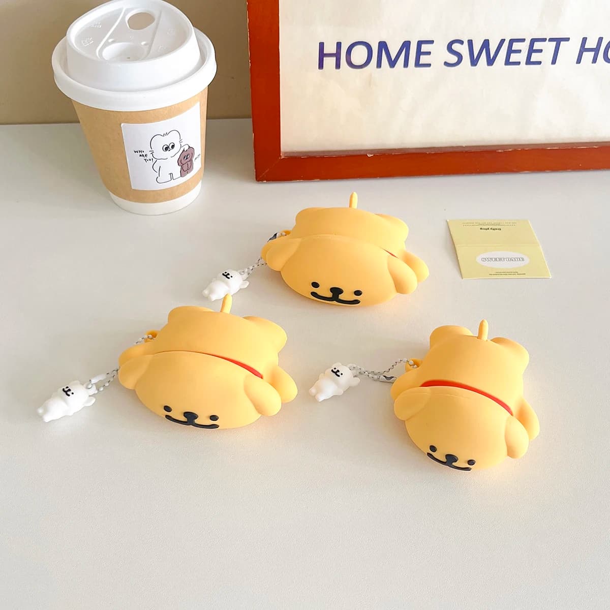 For Apple Airpods 4 Cute Dog Case Airpods 1 2 3 Pro1 Pro2 Pro3 Food Fruit Earphone Case Puppy Wireless Charging Headset Cover