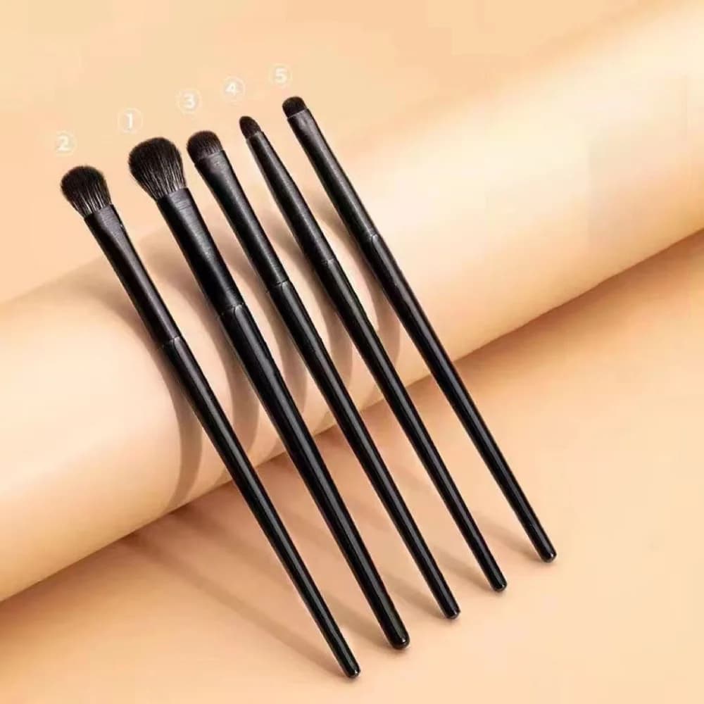 5/6 pieces comfortable multipurpose brushes for soft umbrella with plastic handle brushes for make-up smudge tools for make-up