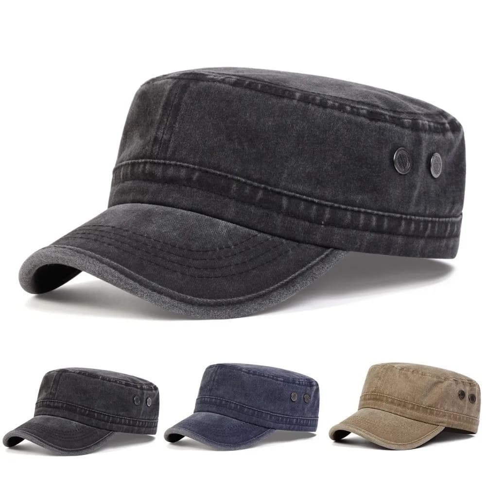 Cappello Casual in Cotone Lavato con Fori di Ventilazione, Visiera Regolabile Estiva, Cappello Traspirante Morbido Stile Trucker