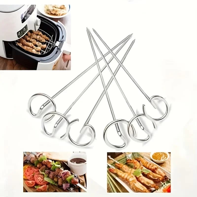10 pcs. Universal Vertical Spies in Stainless Steel 304 for Oven, Air Fryer and Barbecue - Food Grade Cover Accessories