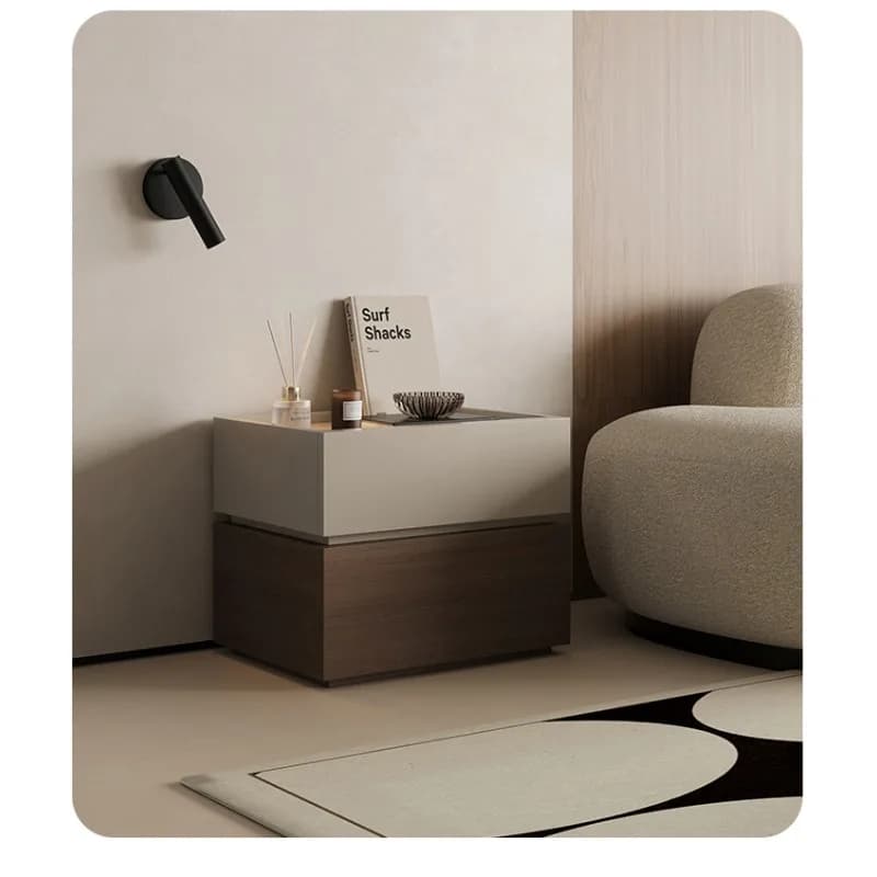 Comodino in stile moderno e semplice, piccolo armadietto contenitore per la camera da letto, dimensioni personalizzabili