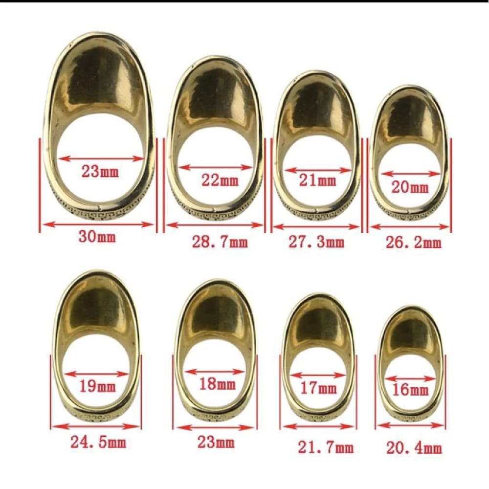 17 18 19 20 21 22 23 mm Tiro con l'arco Tradizionale argento Polso Anello per pollice Protezione per le dita Accessori per tiro da caccia all'aperto mongolo