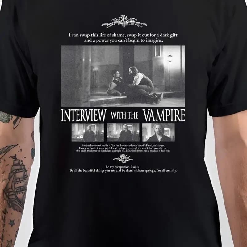 Nwt Interview With The Vampire Be My Companion Black T Shirt