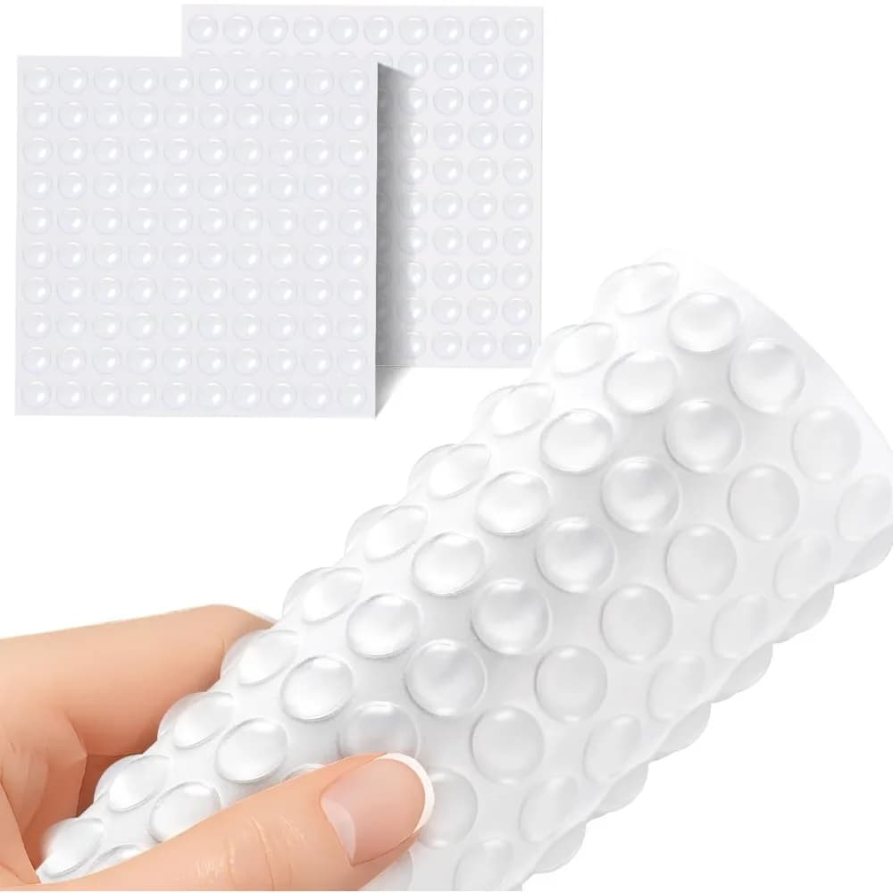 2 Pezzi di Paracolpi per Ante di Armadi, Cuscinetti in Silicone Trasparente Autoadesivi da 0,4 Pollici per Armadi, Cassetti e Mobili