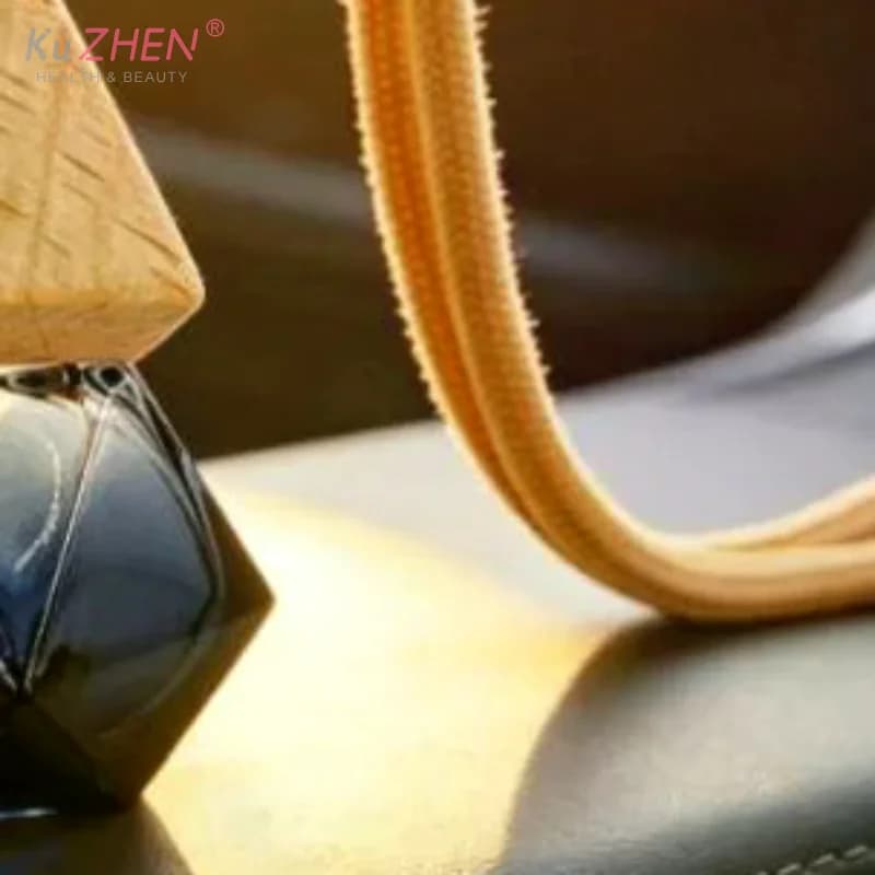 1Pcs 8ml Triangle Cover Black Rope Gradient Black Rhombus Glass Bottle Empty Car Essential Oil Diffuser Fragrance Perfume Bottle