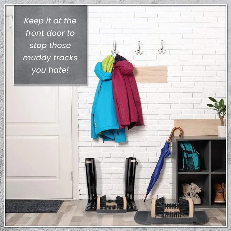 Set di 1 Spazzola per Scarpe Resistente, Kit per Pulizia Scarpe da Interno ed Esterno, Rimuovi Neve e Fango, Spazzola per Stivali