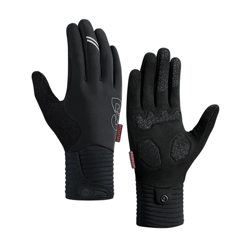 Guanti da Ciclismo Touch Screen Imbottiti in Gel, Invernali, Caldi, Antiscivolo, Traspiranti e Confortevoli per MTB, Bici da Strada e Corse