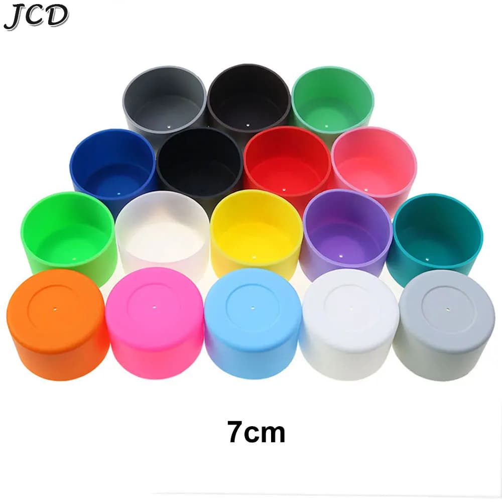 JCD Custodia protettiva in silicone da 7 cm con fondo in gomma, custodia protettiva universale antiscivolo e antiscottatura