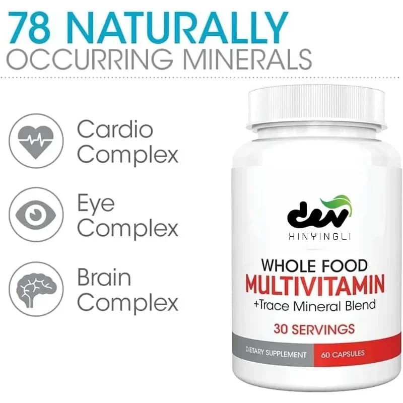 Multivitamin mineral blender and daily traces: natural multivitamins, non-GMOs, vegetarians, men's and women's