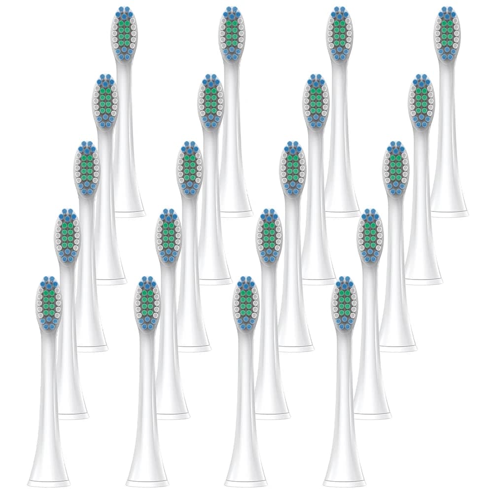 Confezione da 4/8/12/20 Testine di Ricambio Compatibili con Spazzolino Elettrico Philips Sonicare, Setole Medie