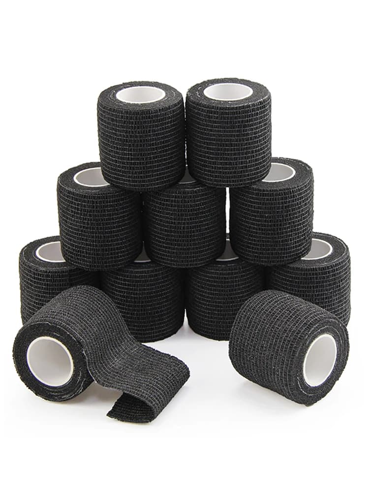 Benda elastica autoadesiva monouso 5 cm * 4,5 m per il tubo della maniglia che stringe accessori per tatuaggi nastro di garza strumento di primo soccorso