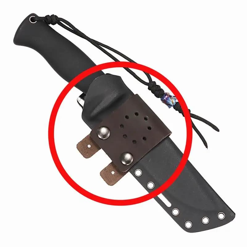 Combinazione fibbia in pelle tattica K accessori per la modifica della guaina fodero sistema di trasporto fibbia della cintura