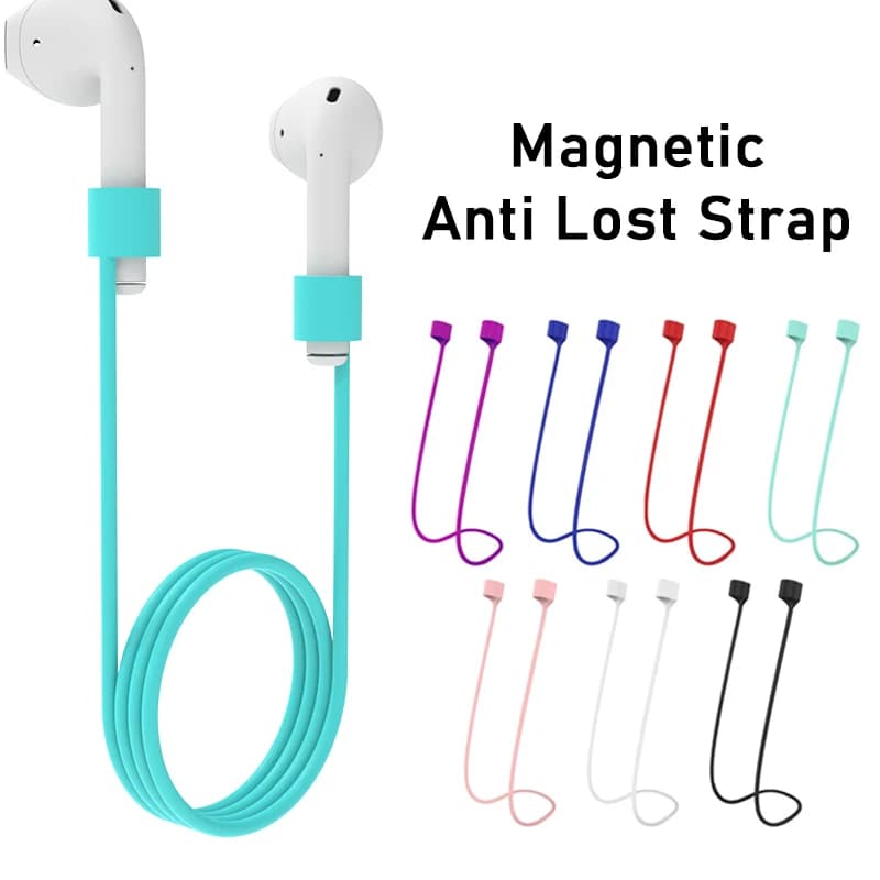 Cavo di supporto per auricolari in corda di silicone con cinturino anti-smarrimento da 70 cm per AirPods Pro 1/2/3 Auricolari Bluetooth Corda anti-smarrimento