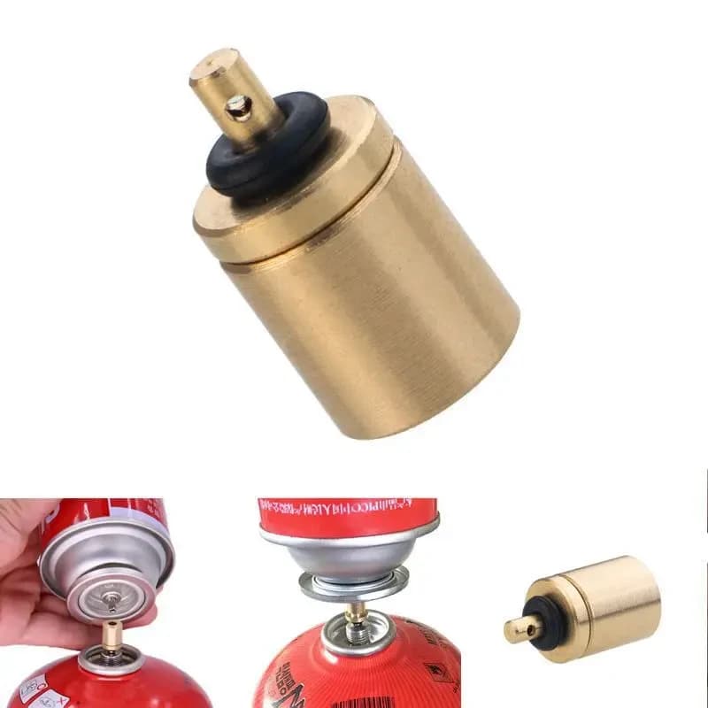 Adattatore per Ricarica Gas 1-10 Pezzi, per Bombole di Butano, Accessori per Fornelli da Campeggio, Mini Valvola per Bombole di Gas