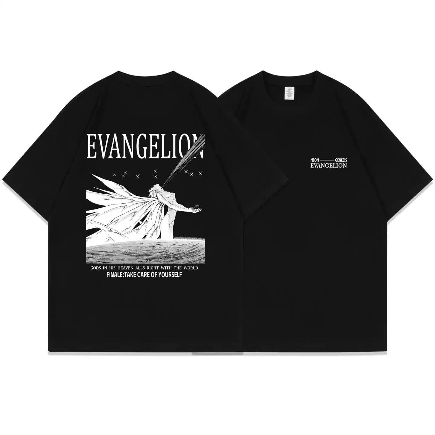 T-shirt a maniche corte EVA Human Supplement Plan Aya Poli T-shirt a mezza manica ampia in cotone estivo da uomo e da donna