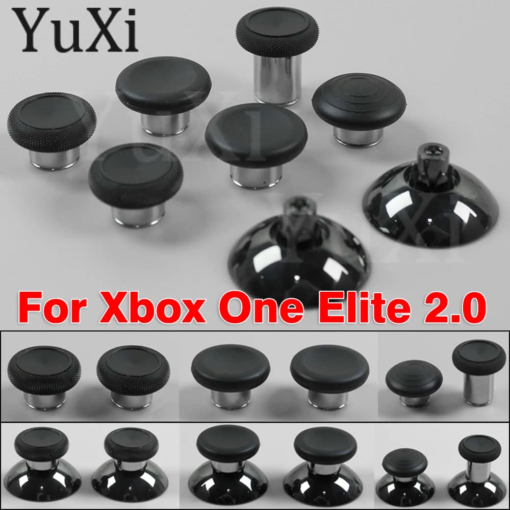 1Set Thumbsticks Grip Gap Per Xbox One Elite 2 3D Joystick Analogico Pulsante Base Gamepad Controller Parti di Ricambio In Metallo