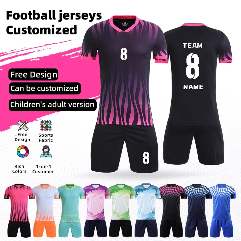 Maglia da calcio per bambini adulti Personalizza uniformi da calcio Camicie Uomo Donna Futsal Abbigliamento sportivo Tuta da allenamento Abbigliamento sportivo