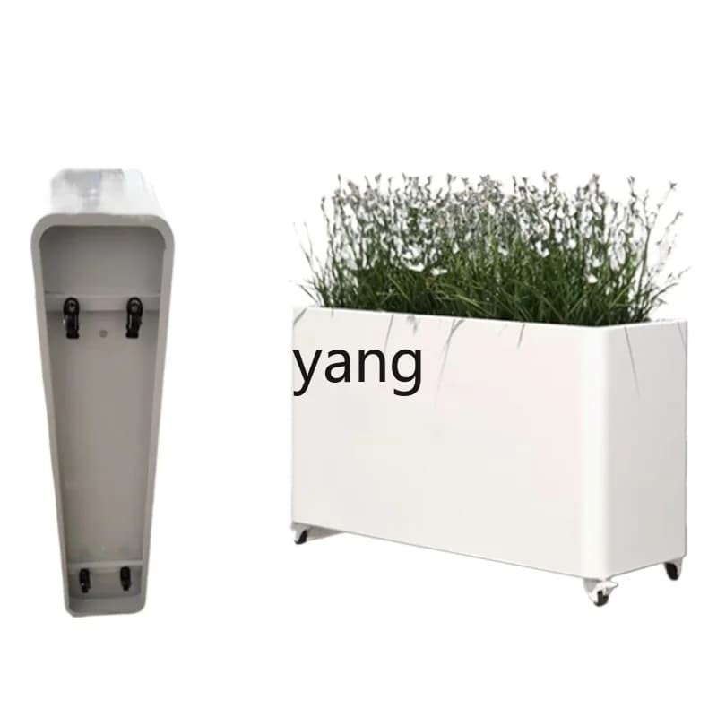 TGF puleggia mobile balcone in acciaio inossidabile scanalatura per fiori in ferro battuto pendolo esterno recinzione portafiori da giardino