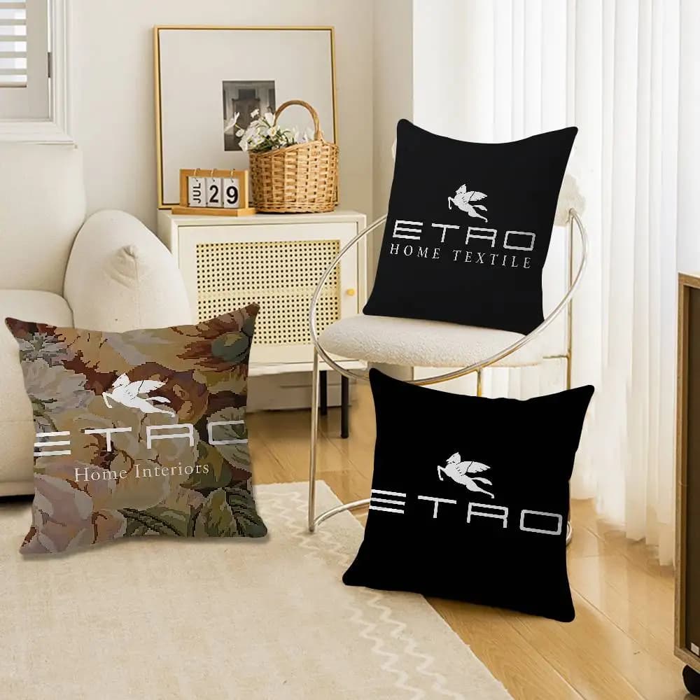 Marca E-Etro Cuscino Regalo Home Office Decorazione Cuscino Camera da letto Divano Cuscino per auto Federa per cuscino