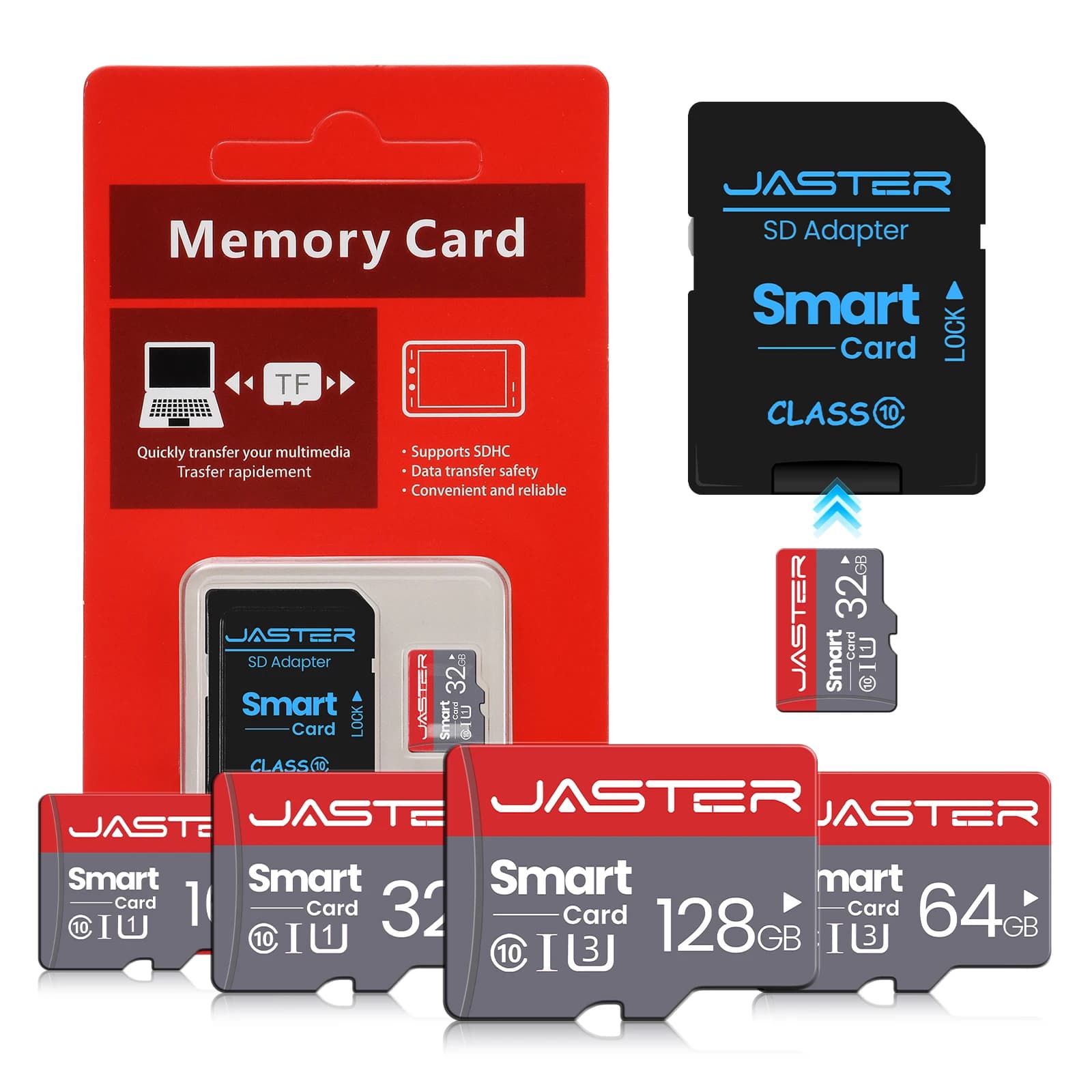 Scheda di Memoria Mini Micro SD Classe 10 TF Flash Drive 128GB 64GB 32GB 16GB 8GB Memoria Esterna Pendrive USB Stick